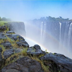 Waterfall with Rainbow