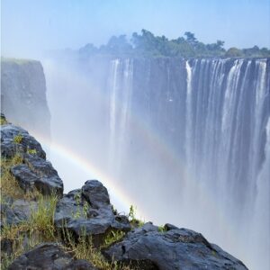 Waterfall with Rainbow